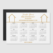 Real Estate Company Custom Gold 2022 Calendar (Voorkant / Achterkant)