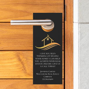 Real Estate Company Custom Logo Moderne Marketing Deurhanger