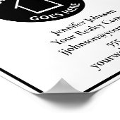 Real Estate Company Custom Logo Open House Welkom Poster (Hoek)