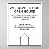 Real Estate Company Custom Open House Welkom Poster (Voorkant)
