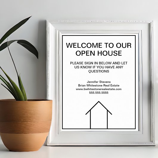 Real Estate Company Custom Open House Welkom Poster