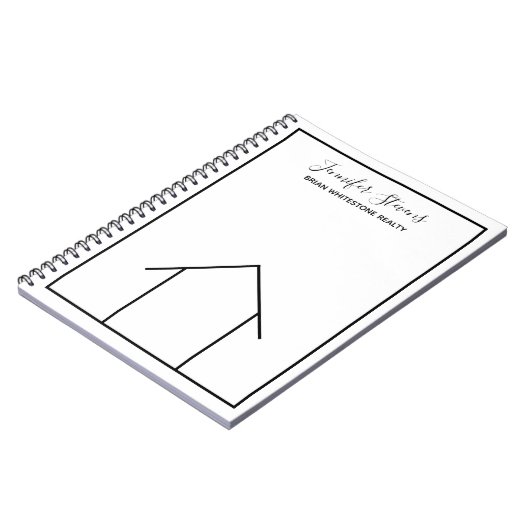 Real Estate Company Custom Professional Realtor Notitieboek (Linkerzijde)