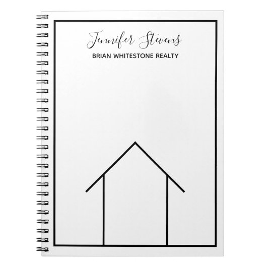 Real Estate Company Custom Professional Realtor Notitieboek (Voorkant)