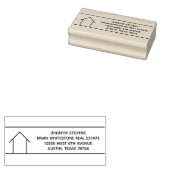 Real Estate Company Custom Realtor Return-adres Rubberstempel (Gestempeld)