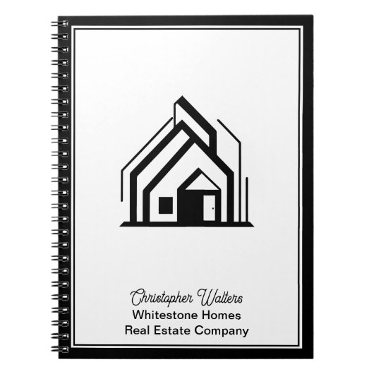 Real Estate Company Customized Realtor Logo Notitieboek (Voorkant)