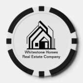 Real Estate Company Customized Realtor Logo Poker Chips (Voorkant)