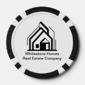 Real Estate Company Customized Realtor Logo Poker Chips (Achterkant)