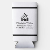 Real Estate Company Customized Realtor Logo Seltzer Blikjeskoeler (Achterkant)