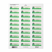 Real Estate Company Cute House Return Address Etiket (Full Sheet)
