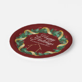 Real Estate Company Elegant Custom kerstparty Papieren Bordje (Gekanteld)