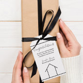 Real Estate Company Gefeliciteerd Housewarming Cadeaulabel