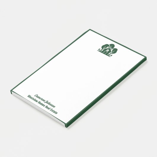 Real Estate Company Green Forest House Post-it® Notes (Schuin)