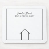 Real Estate Company House Personalized Realtor Muismat (Voorkant)