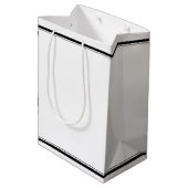 Real Estate Company Logo Custom Housewarming Medium Cadeauzakje (Achterkant Gekanteld)