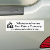 Real Estate Company Logo Customized Realtor Bumpersticker (Op auto)