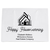 Real Estate Company Logo Customized Realtor Groot Cadeauzakje (Voorkant)