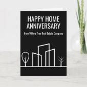 Real Estate Company Marketing Custom Chic Realtor Kaart (Voorkant)