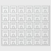 Real Estate Company Modern Personalized Realtor Cadeaupapier (Vlak)