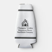 Real Estate Company Personalized Realtor Logo Flesjeskoeler (Voorkant)