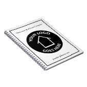 Real Estate Company voegt uw aangepaste Logo toe Notitieboek (Rechterzijde)