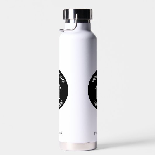 Real Estate Company voegt uw aangepaste Logo toe Waterfles (Rechts)