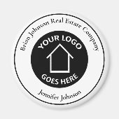 Real Estate Company voegt uw Logo Moderne Aangepas Magneet (Voorkant)