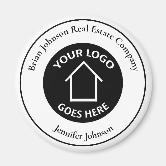 Real Estate Company voegt uw Logo Moderne Aangepas Magneet (Voorkant)