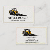 Real Estate Construction Vehicle Visitekaartje (Voorkant / Achterkant)