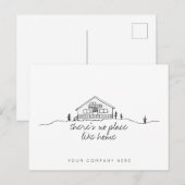 Real Estate Cozy Cabin House Briefkaart (Voorkant / Achterkant)