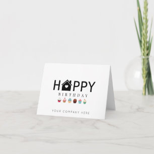 Real Estate Cupcake Gefeliciteerd Kaart