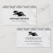 Real Estate Damask Rooftop Afsprakenkaartje (Voorkant / Achterkant)