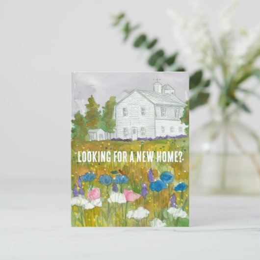 Real Estate dat een Mailer voor thuismarketing koo Briefkaart (Staand voorkant)