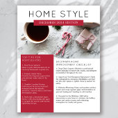 Real Estate December Nieuwsbrief Promotie Flyer