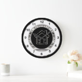 Real Estate Design in Silver, White and Black Grote Klok (Huis)