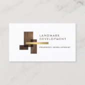 Real Estate Developer Logo Visitekaartje (Voorkant)