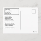 Real Estate Direct Mail Grey Briefkaart (Achterkant)