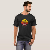 Real Estate Eat Sleep Repo Retro Sunrise T-shirt (Voorkant volledig)