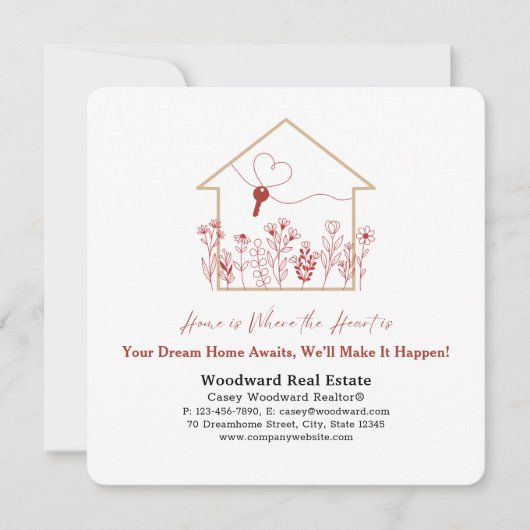 Real Estate Farming Moderne Marketing Mailers Kaart (Voorkant)