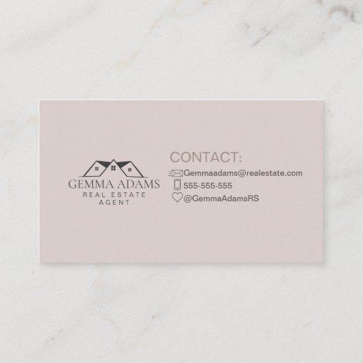 Real Estate Flyer - Koop of verkoop uw huis | Cust Visitekaartje (Achterkant)