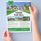 Real Estate Flyer Sjabloon (Hand)