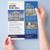 Real Estate Flyer Sjabloon (Hand)