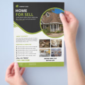 Real Estate Flyer Sjabloon (Hand)