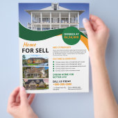 Real Estate Flyer Sjabloon (Hand)