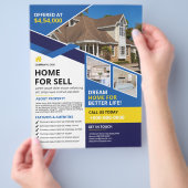 Real Estate Flyer Sjabloon (Hand)