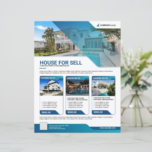 Real Estate Flyer Sjabloon (Staand voorkant)