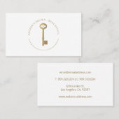 Real Estate - Gold Key Visitekaartje (Voorkant / Achterkant)