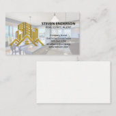 Real Estate Gold-logo | Moderne keuken Visitekaartje (Voorkant / Achterkant)