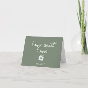 Real Estate Green Home Sweet Home Nieuwe Homeeigen Kaart