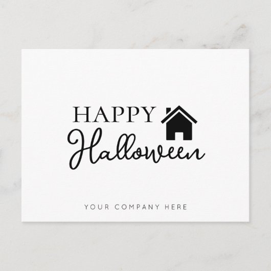 Real Estate Happy Halloween Briefkaart (Voorkant)