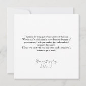 Real estate Happy holidays Christmas greeting  Kaart (Achterkant)